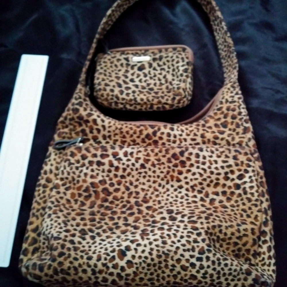 Nine West Leopard purse w/wallet